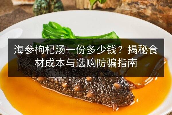海参枸杞汤一份多少钱？揭秘食材成本与选购防骗指南