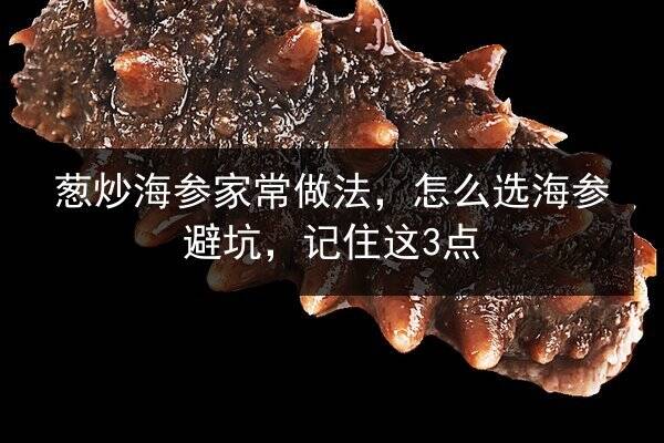 葱炒海参家常做法,怎么选海参避坑,记住这3点