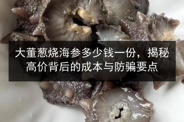大董葱烧海参多少钱一份,揭秘高价背后的成本与防骗要点