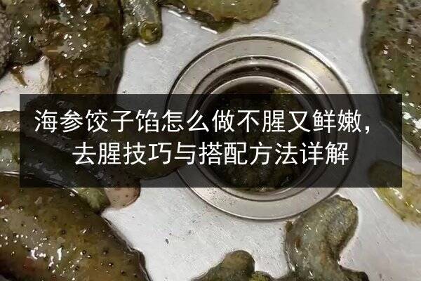 海参饺子馅怎么做不腥又鲜嫩，去腥技巧与搭配方法详解