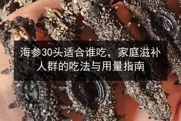 海参30头适合谁吃，家庭滋补人群的吃法与用量指南