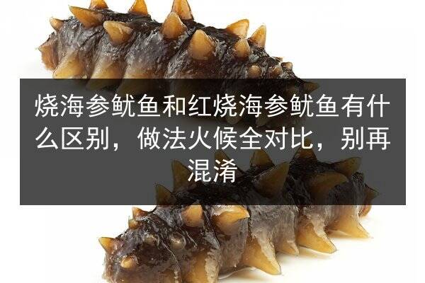 烧海参鱿鱼和红烧海参鱿鱼有什么区别,做法火候全对比,别再混淆
