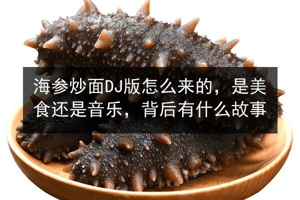 海参炒面DJ版怎么来的,是美食还是音乐,背后有什么故事