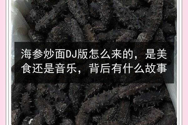 海参炒面DJ版怎么来的,是美食还是音乐,背后有什么故事