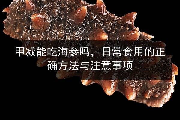 甲减能吃海参吗,日常食用的正确方法与注意事项