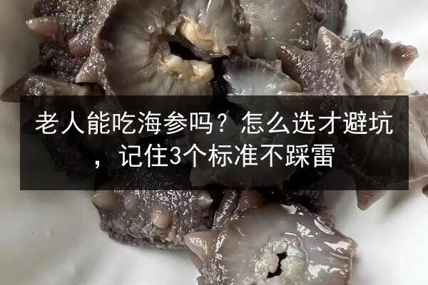 老人能吃海参吗?怎么选才避坑,记住3个标准不踩雷