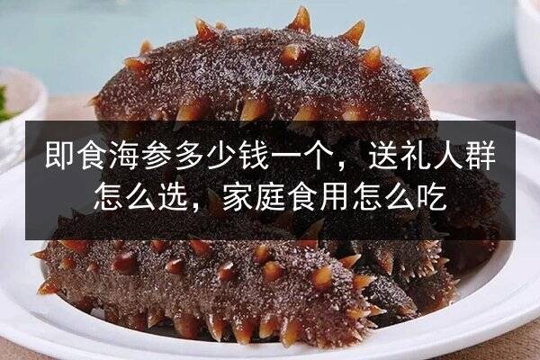 即食海参多少钱一个,送礼人群怎么选,家庭食用怎么吃