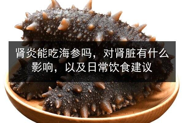 肾炎能吃海参吗，对肾脏有什么影响，以及日常饮食建议