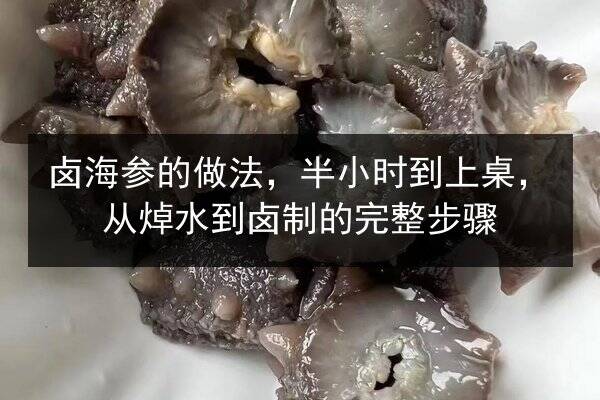 卤海参的做法，半小时到上桌，从焯水到卤制的完整步骤