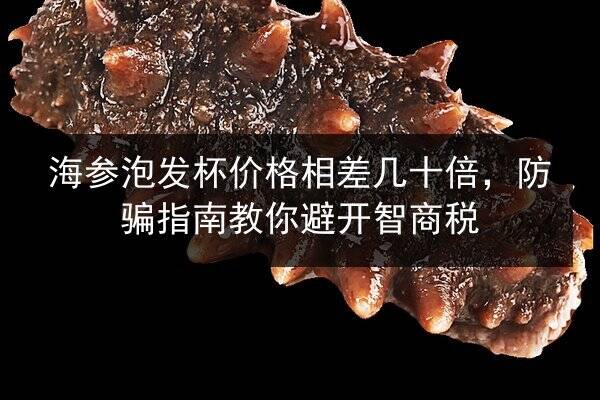 海参泡发杯价格相差几十倍，防骗指南教你避开智商税