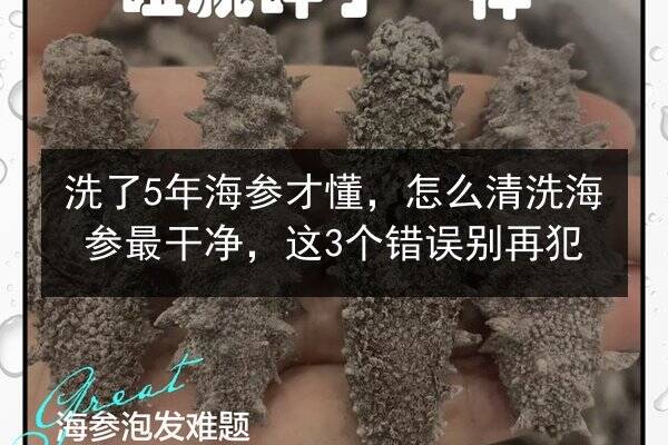 洗了5年海参才懂,怎么清洗海参最干净,这3个错误别再犯