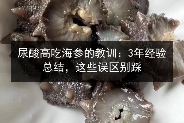 尿酸高吃海参的教训：3年经验总结，这些误区别踩