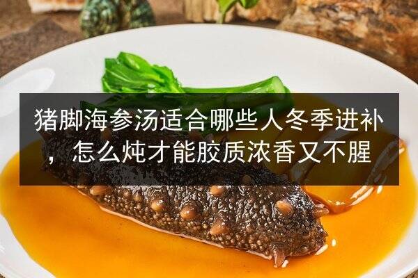 猪脚海参汤适合哪些人冬季进补，怎么炖才能胶质浓香又不腥