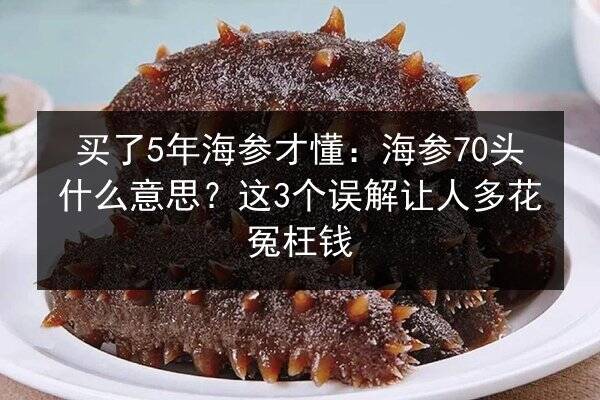 买了5年海参才懂:海参70头什么意思?这3个误解让人多花冤枉钱
