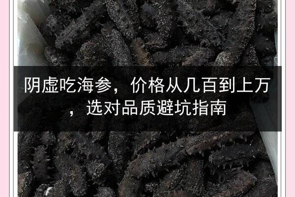 阴虚吃海参,价格从几百到上万,选对品质避坑指南