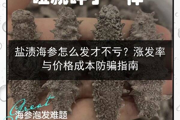 盐渍海参怎么发才不亏？涨发率与价格成本防骗指南