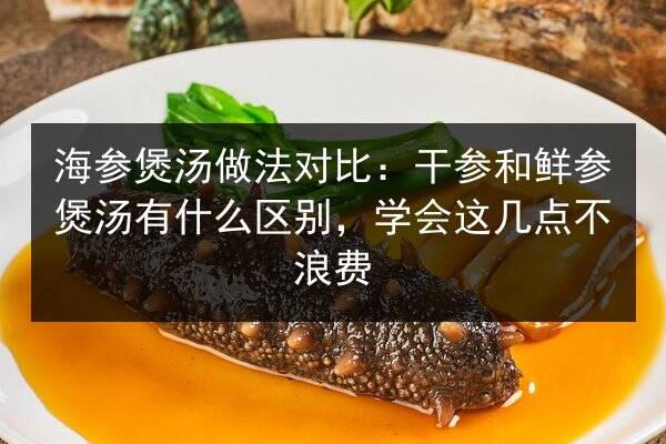 海参煲汤做法对比:干参和鲜参煲汤有什么区别,学会这几点不浪费