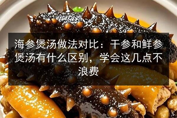 海参煲汤做法对比:干参和鲜参煲汤有什么区别,学会这几点不浪费