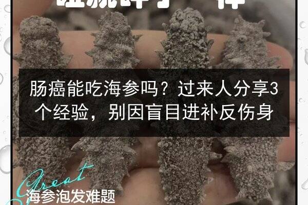 肠癌能吃海参吗？过来人分享3个经验，别因盲目进补反伤身