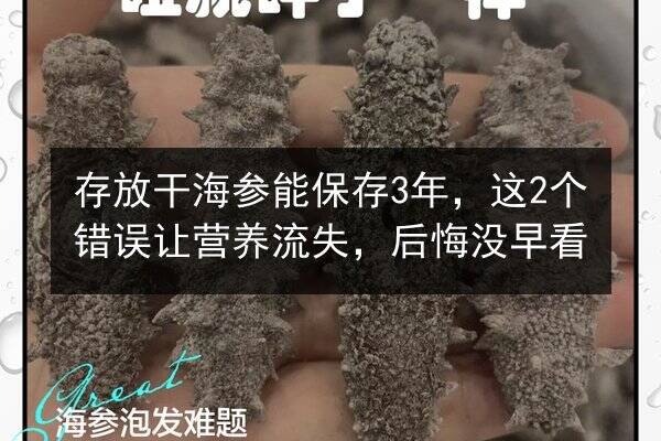 存放干海参能保存3年，这2个错误让营养流失，后悔没早看