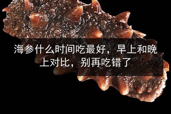 海参什么时间吃最好,早上和晚上对比,别再吃错了