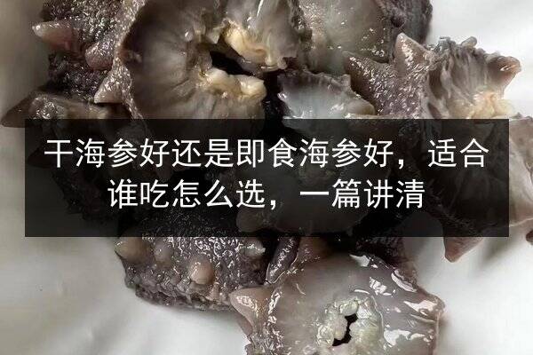 干海参好还是即食海参好,适合谁吃怎么选,一篇讲清