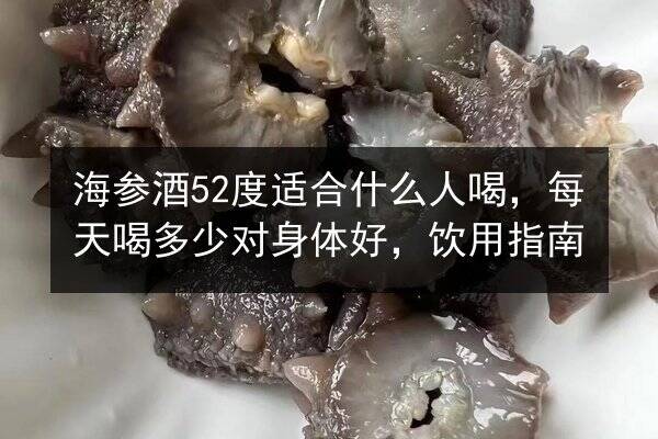 海参酒52度适合什么人喝,每天喝多少对身体好,饮用指南