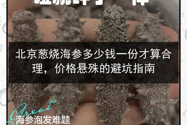 北京葱烧海参多少钱一份才算合理,价格悬殊的避坑指南