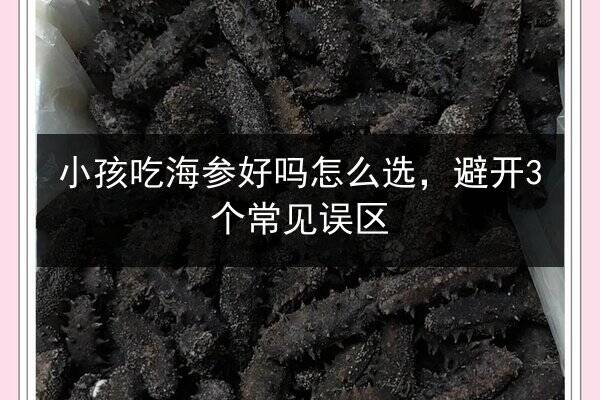 小孩吃海参好吗怎么选，避开3个常见误区