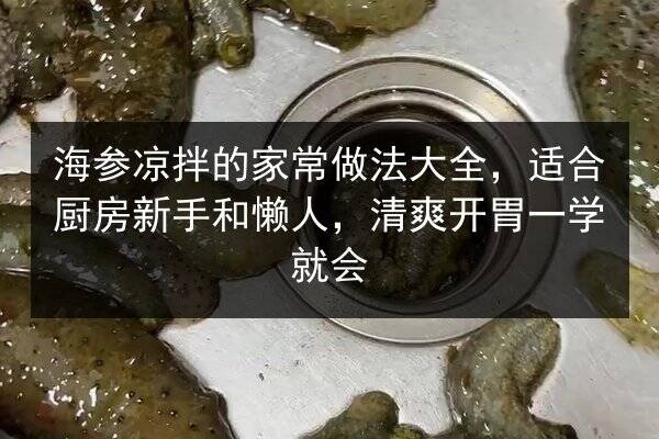 海参凉拌的家常做法大全,适合厨房新手和懒人,清爽开胃一学就会