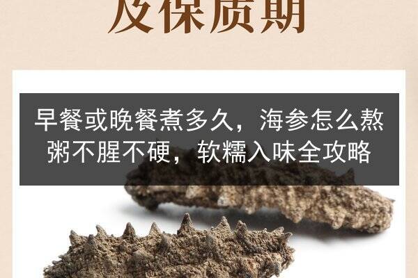 早餐或晚餐煮多久,海参怎么熬粥不腥不硬,软糯入味全攻略