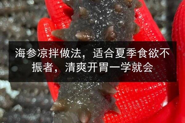 海参凉拌做法，适合夏季食欲不振者，清爽开胃一学就会