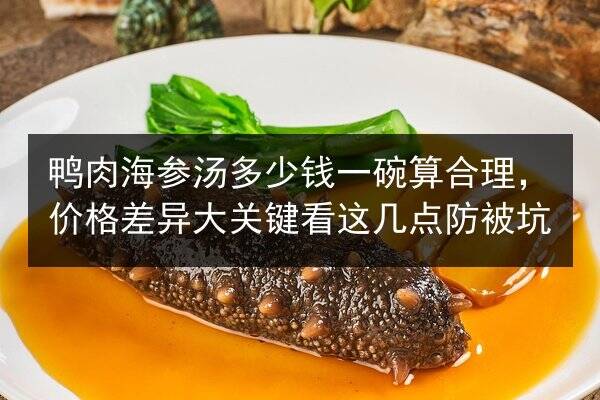 鸭肉海参汤多少钱一碗算合理，价格差异大关键看这几点防被坑