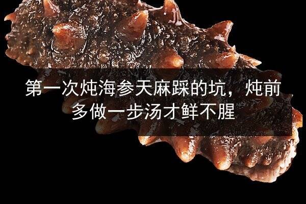 第一次炖海参天麻踩的坑，炖前多做一步汤才鲜不腥