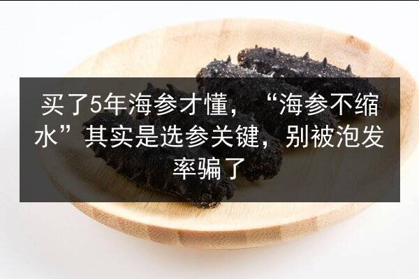 买了5年海参才懂,“海参不缩水”其实是选参关键,别被泡发率骗了