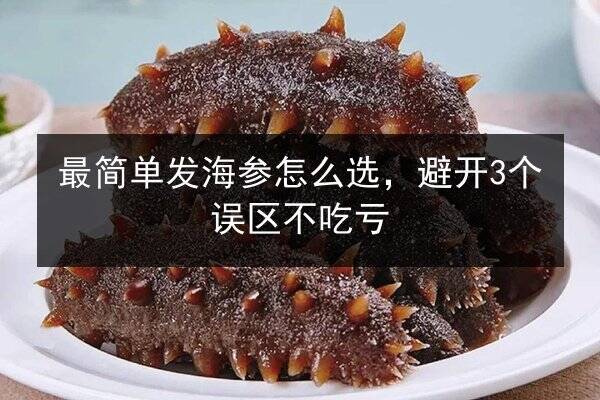 最简单发海参怎么选,避开3个误区不吃亏