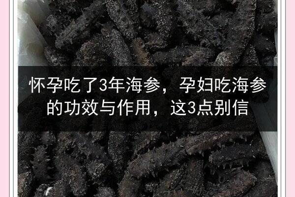 怀孕吃了3年海参，孕妇吃海参的功效与作用，这3点别信