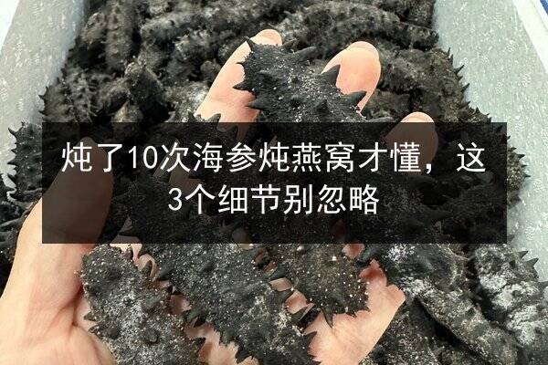 炖了10次海参炖燕窝才懂,这3个细节别忽略