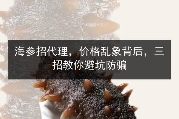 海参招代理，价格乱象背后，三招教你避坑防骗