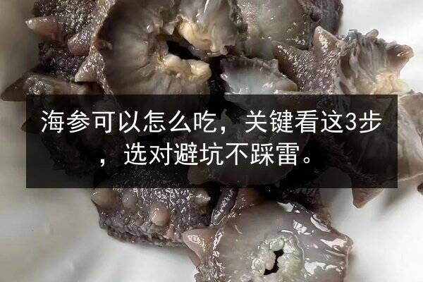 海参可以怎么吃,关键看这3步,选对避坑不踩雷。