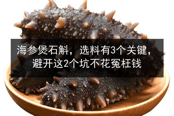 海参煲石斛,选料有3个关键,避开这2个坑不花冤枉钱
