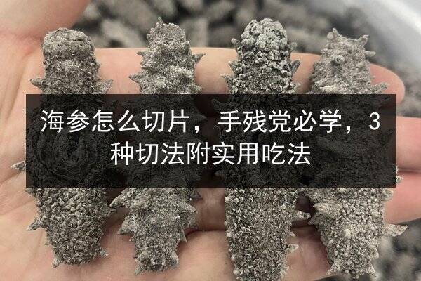 海参怎么切片,手残党必学,3种切法附实用吃法