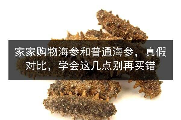 家家购物海参和普通海参，真假对比，学会这几点别再买错