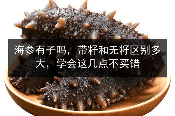 海参有子吗，带籽和无籽区别多大，学会这几点不买错