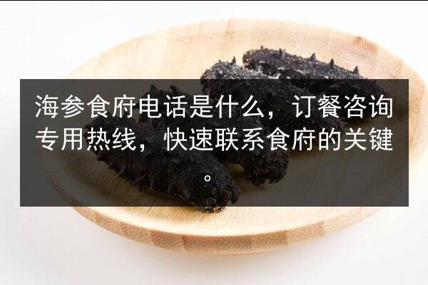 海参食府电话是什么,订餐咨询专用热线,快速联系食府的关键。